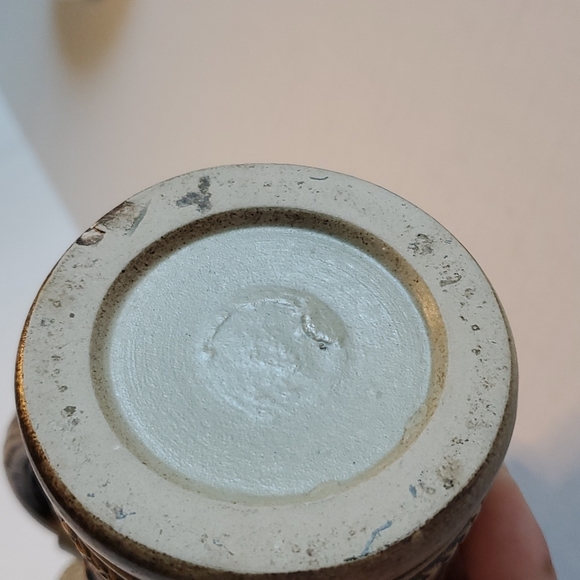 Vintage West Germany Stoneware Gerzit Pewter Lidded Stein - Picture 10 of 14